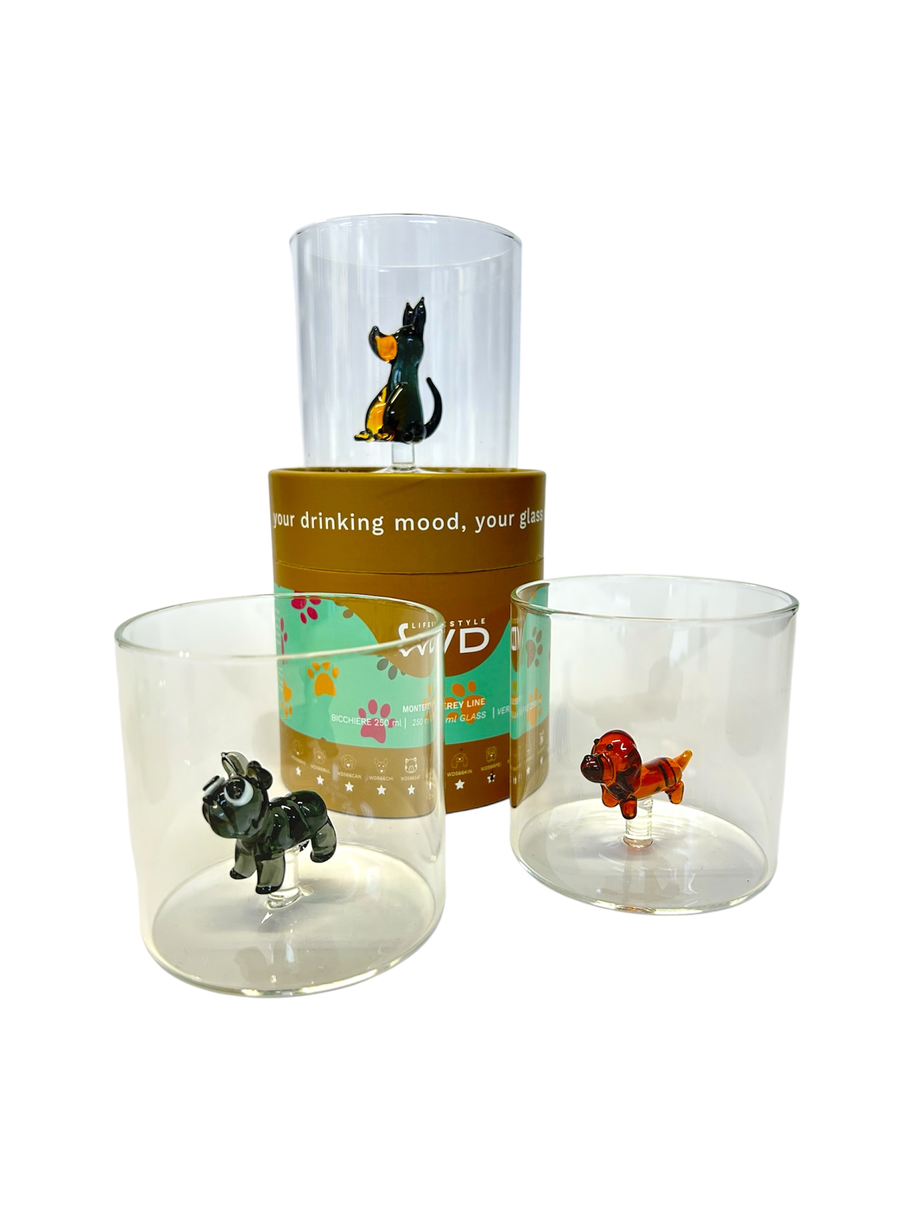 Bicchiere WD lifestyle cane pastore tedesco - immagine 2