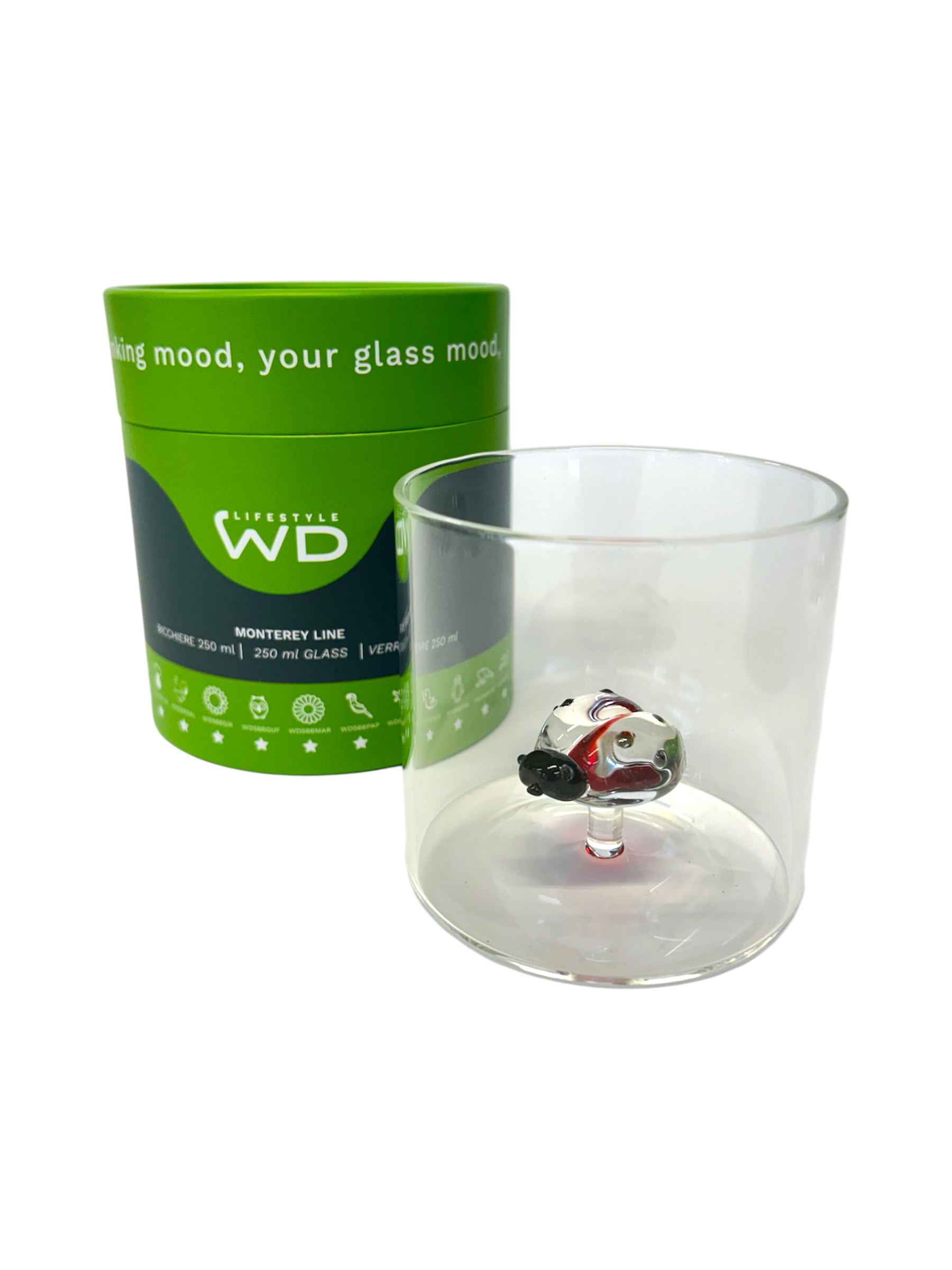 Bicchiere WD lifestyle coccinella